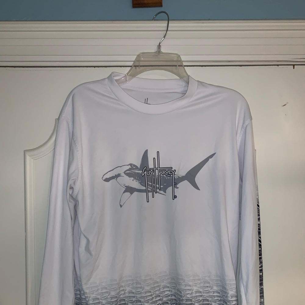 Guy Harvey hammerhead performance shirt.